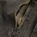 Mens 100% Cotton Fashion Denim Multi Pockets Thickened Warm Casual Jacket