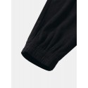 Mens Ethnic Geometric Print Flap Pocket Patchwork Corduroy Loose Pants