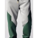 Mens Two Tone Patchwork Loose Drawstring Waist Sweatpants