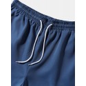 Mens Ethnic Geometric Pattern Patchwork Loose Drawstring Jogger Pants