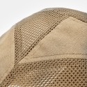 Collrown Men Cotton Metal Badge Mesh Breathable Casual Outdoor Sunshade Forward Hat Flat Hat Beret Cap