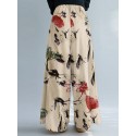 Women Wide-Legged Floral Printed Ankle Length Side Pockets Pants