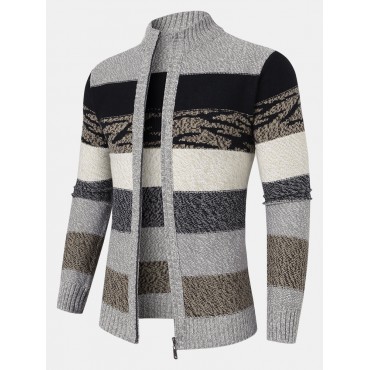 Men Striped Color Bl...